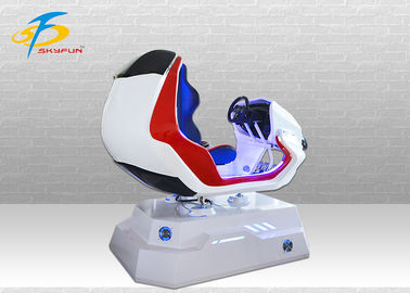 One Seat สีแดงและขาว VR Racing Simulator / อุปกรณ์เล่นเกมเสมือนจริงสำหรับห้างสรรพสินค้า
