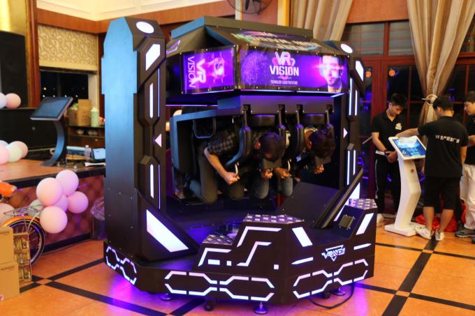 Strong Cabin 9D VR Cinema + ตัวจำลองเสมือนจริงสำหรับ 2 ที่นั่งการหมุน 1080 องศา