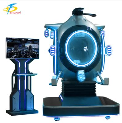 เครื่องขับเฮลิคอปเตอร์แบบจําลองการบิน 9 มิติ VR ที่สามารถปรับแต่งได้ จริงๆ สนุกสนานนักสู้โดย SKYFUN 1 ผู้เล่น, เกม 55+ เกมส์, Thrustmaster Joystick, Headset DPVR, Mall & Arcade Use