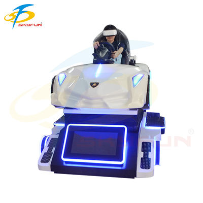 Super Racing VR Car Simulator Machine ประสบการณ์การขับขี่แบบเคลื่อนไหวแบบ 4 แกนแบบน่าทึ่ง ด้วยหน้าจอ 32 นิ้ว การควบคุม Logitech และการสนับสนุนมือสอง