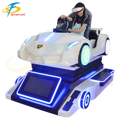 Super Racing VR Car Simulator Machine ประสบการณ์การขับขี่แบบเคลื่อนไหวแบบ 4 แกนแบบน่าทึ่ง ด้วยหน้าจอ 32 นิ้ว การควบคุม Logitech และการสนับสนุนมือสอง