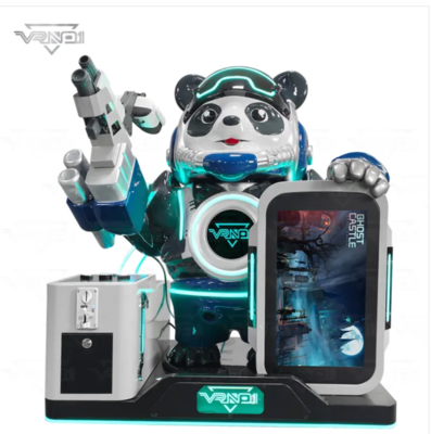 VR ทหารแพนด้า – เครื่องเล่นเกมยิง VR สุดล้ำ พร้อม 7 เกม, ตู้จ่ายของเล่น, รองรับหลายช่องทางการชำระเงิน และดีไซน์แพนด้าที่ปรับแต่งได้สำหรับตู้เกม