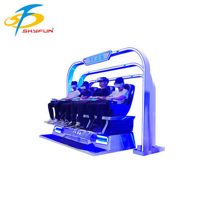 เก้าอี้โรงภาพยนตร์ VR 4 ที่นั่ง 9D – เครื่องจำลอง VR สำหรับหลายคน พร้อมภาพยนตร์กว่า 100 เรื่อง เกมแบบโต้ตอบ 15 เกม แว่นตา VR Deepoon