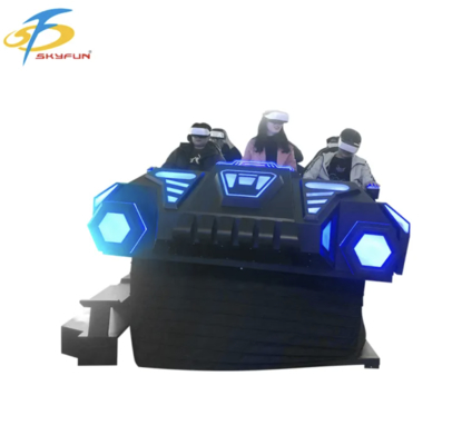 เก้าอี้โรงภาพยนตร์ VR 9D 6 ที่นั่ง – เครื่องจำลอง VR หลายคนพร้อมภาพยนตร์กว่า 100 เรื่อง, เกมแบบโต้ตอบ 15 เกม, แว่นตา VR Deepoon