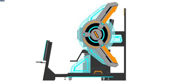 FUN Cinema 4 Seat VR Cinema Simulator จริงๆ นักเล่นหลายคน 9D VR Motion Ride กับหน้าจอขนาดใหญ่ การออกแบบสปลาย DPVR แก้วและผลพิเศษแบบไดนามิก