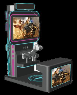 สนุกสนาน Flyer VR Shooting Simulator ∙ Coin & QR การชําระเงิน Self-Service การถ่ายภาพ VR ด้วยการออกแบบที่นั่ง เกม 10+ เกม DPVR E3S แว่นตา และจอ 42 นิ้ว