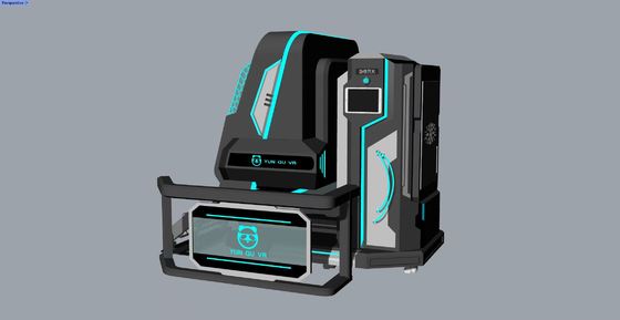 สนุก Rotating Star 2 Seat VR Simulator หมุนไม่สิ้นสุด 360 องศา การออกแบบที่คอมแพคต เกม 20 เกมที่มีผลพิเศษ DPVR E3S แก้วและจอ 32 นิ้ว