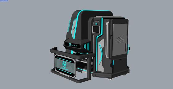 สนุก Rotating Star 2 Seat VR Simulator หมุนไม่สิ้นสุด 360 องศา การออกแบบที่คอมแพคต เกม 20 เกมที่มีผลพิเศษ DPVR E3S แก้วและจอ 32 นิ้ว