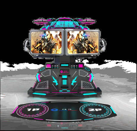 VR Peace Mission พล็อตอินเตอร์เอ็กทีฟแบบสองเวที ผูกพันการต่อสู้ VR เกม 100+ เกมส์ หูฟัง VR ความละเอียดสูง เสียงรอบตัว มอนิเตอร์ 42 นิ้ว