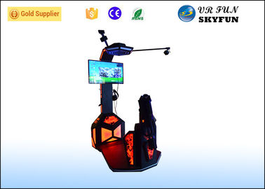 เครื่องยิงจำลองการต่อสู้ VR แบบผจญภัย 9D พร้อมไฟส่องแสงสีน้ำเงิน