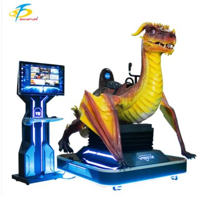 เครื่องเล่น VR Cinema ที่นั่งเดียว UN Dinosaur พร้อมแว่นตา DPVR E3-S, 55 เกม, เอฟเฟกต์เสียงคำรามของไดโนเสาร์, ดีไซน์เฉพาะสำหรับอาร์เคด, ห้างสรรพสินค้า, สวนสนุก และศูนย์รวมความบันเทิง