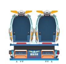 VR Combat & Fun Fly Flight – โรงภาพยนตร์ VR 2 ที่นั่งพร้อมเก้าอี้ไดนามิกโมชั่น, ภาพยนตร์ VR กว่า 50 เรื่อง, เอฟเฟกต์พิเศษสมจริง และไฟเบอร์กลาสทนทานเพื่อความบันเทิงที่ดื่มด่ำ