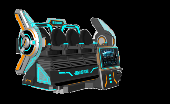 FUN Cinema 4 Seat VR Cinema Simulator จริงๆ นักเล่นหลายคน 9D VR Motion Ride กับหน้าจอขนาดใหญ่ การออกแบบสปลาย DPVR แก้วและผลพิเศษแบบไดนามิก