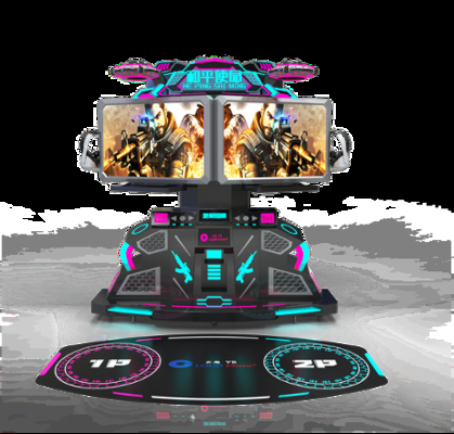 VR Peace Mission พล็อตอินเตอร์เอ็กทีฟแบบสองเวที ผูกพันการต่อสู้ VR เกม 100+ เกมส์ หูฟัง VR ความละเอียดสูง เสียงรอบตัว มอนิเตอร์ 42 นิ้ว